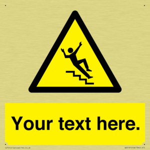 Custom Slippery Stairs Sign
